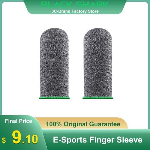 Original Black Shark E-Sports Finger Sleeve Gaming mobile phone Touch Screen gloves Game Sweat-proof Finger Cots 2pcs