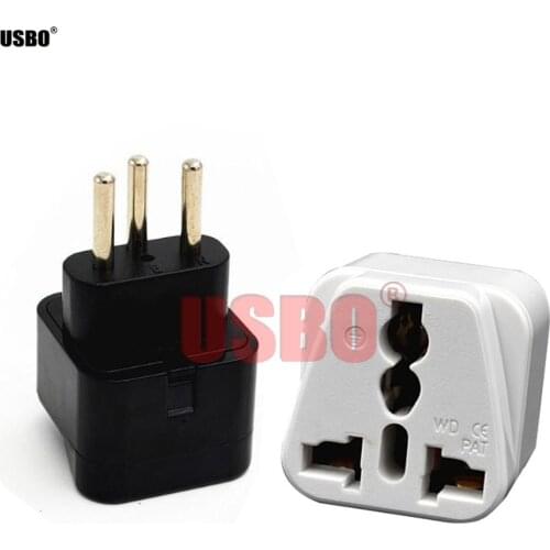 Black white 10A 250V EU UK AU US Germany French Israel Italy to Swiss travel adaptor plug universal socket convertor type-M