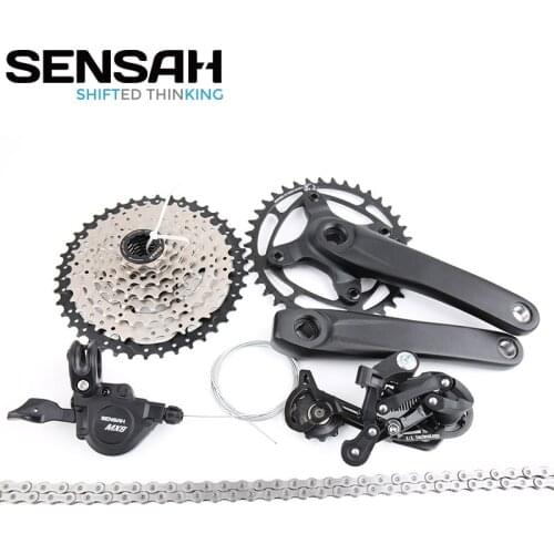 SENSAH MX8 MX9 1x8 1x9 8/9 Speed MTB Derailleur Groupset 11-42T cassette 34T/38T Square Crankset 170mm