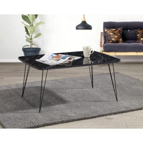 Modern Black Marble Pattern Medium coffee table coffee tables table basse furniture living room table