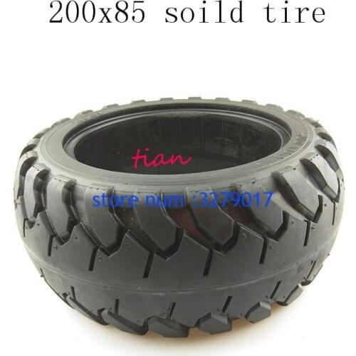 Super 8 Inch Electric Scooter Car solid Tire 200X85 Scooter Brushless Motor Non Pneumatic Solid tyre for Skateboard