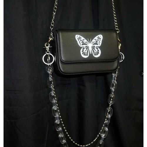 Cute Reflective Laser Butterfly Design Fashion Girls Handbag Shoulder Bag Tote Bag Crossbody Bag Women Casual Clutch Bag Bolsa
