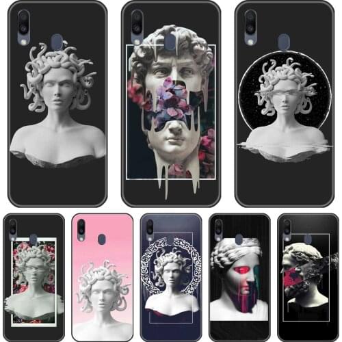 TPU For Samsung Galaxy M40 M30 M20 M10 Phone Case Silicone Medusa Art David Soft Back Cover For Samsung Galaxy M40 M30 M20 M10