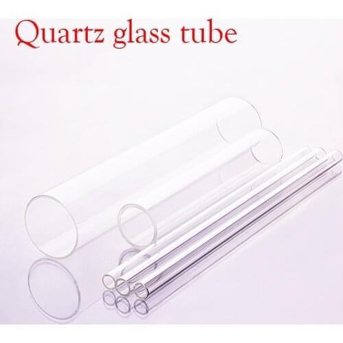 1 pcs Quartz glass tube,Outer diameter 12mm,Full length 150mm/200mm/250mm/300mm,High temperature resistant glass tube