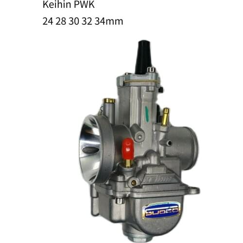 Universal Carburetor For Keihin PWK 24 28 30 32 34mm 2T 4T Motorcycle Carb With Power Jet Motor ATV
