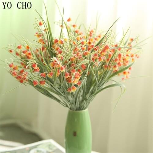 YO CHO Fresh County Style Artificial Flowers Succulents Folhas DIY Verandah Bedroom Home Office Garden Decor Wedding Decoration