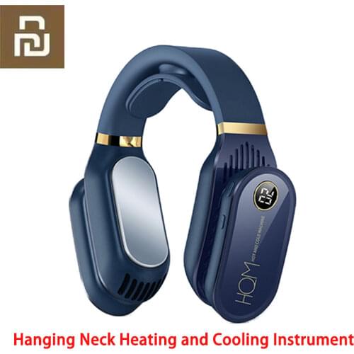 Xiaomi 2021 NEW Product Mini Neck Fan Air Cooler Bladeless Fan USB Rechargeable Wearable Neckband Fan With Warm Heater