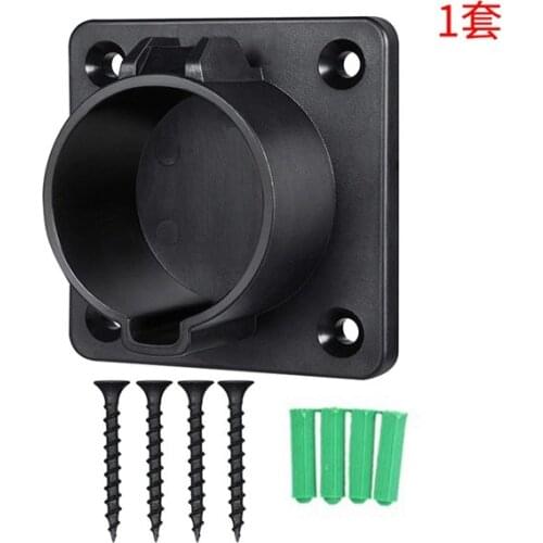 Charger Dock Nozzle-Holster Dock Vehicle Charger Plug for SAE J1772 Electric Vehicle with Screws Included Wall Mount Holder