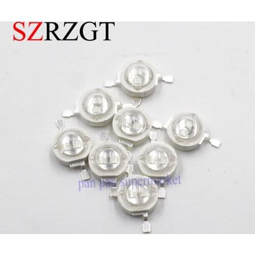 10PCS 5W 380nm 385nm Green 430nm 445nm 395nm 3.2-3.6V High Power Led Diode with High Quality Dual Epileds Chip