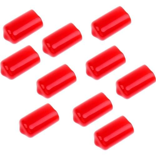 10pcs Red Rubber Protective Cover for Snooker Cue Headboards
