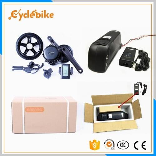 2016 newest BBS02 B 48v 750w bafang mid drive motor with 48v 11.6ah downtube lithium battery