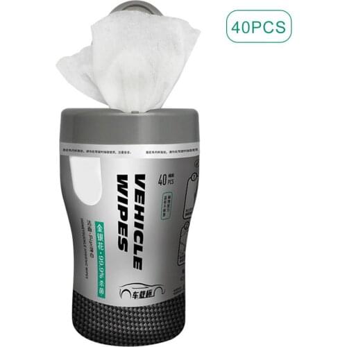 40 Sheets/Pack Portable Disposable Wet Wipes Moist Wipes Quick Clean Residue-Free Non-woven Fabrics Anti-ger-ms Cleaning Wipes