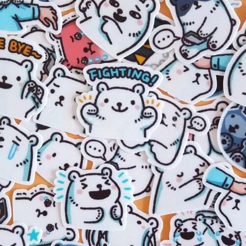 40pcs Creative Cute kawaii self-made bears scrapbooking diary /decorative stickers/DIY craft photo albums