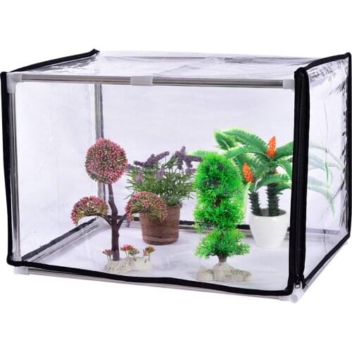 60x40x40cm Mini Greenhouse Balcony Plant Warm House Stainless Steel Frame Insulation Shed Plant Cover Rainproof PVC Cover