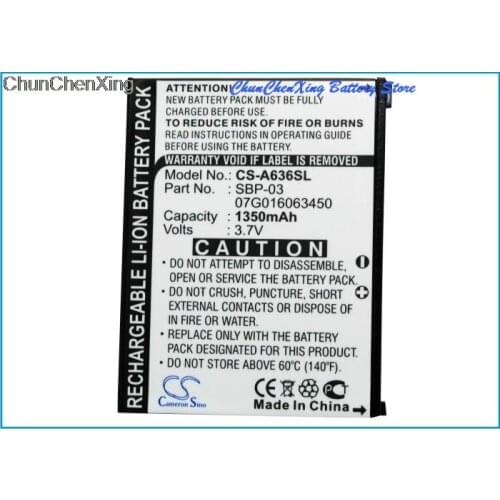 Cameron Sino 1350mAh Battery SBP-03 for Asus Mypal A630, A632, A632N, A635, A636, A636N, A639
