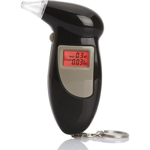 Digital Breath Alcohol Tester With Audible Alert Safe Driving With Key Chain Quick Response Alcohol Detector with Mouth Piece