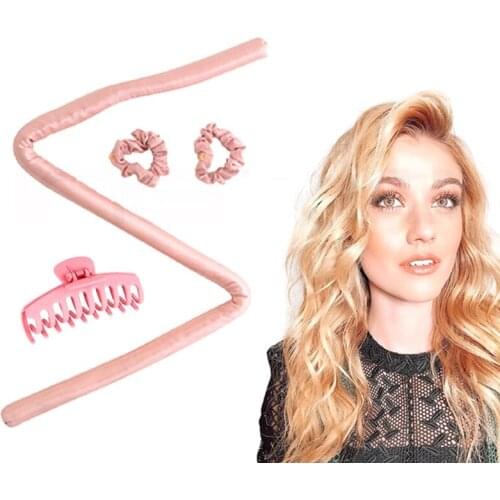Heatless Hair Curlers for Long Hair to Sleep in Overnight No Heat Rollers D2TA