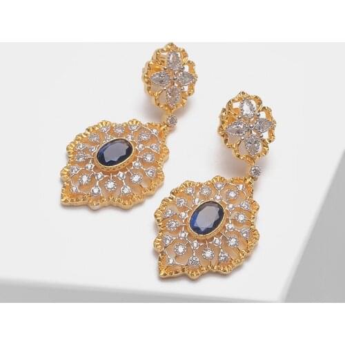 Amorita boutique 925 silver Delicate hollow design drop earrings