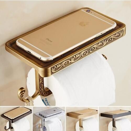 Bathroom Toilet Paper Holder Wall Mount Bath porte papier toilette Finish Roll Paper Tissure Rack tissue box wc rolhouder