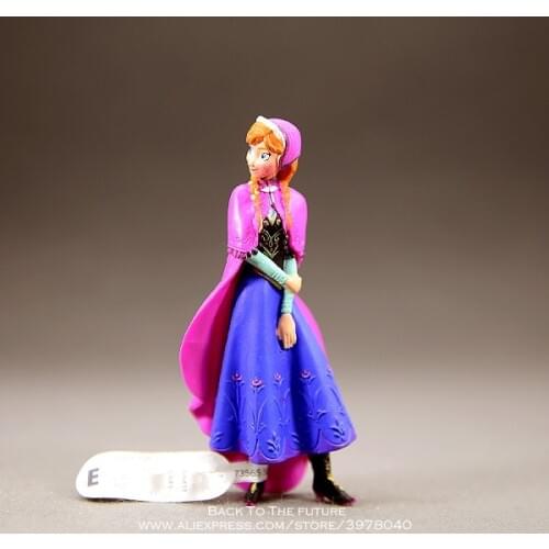 Disney Frozen Anna princess 9cm Action Figure Posture Anime Decoration Collection Figurine Toy model for children gift