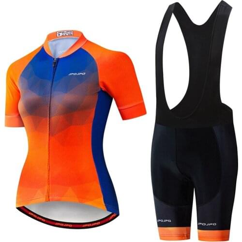 JPOJPO Cycling Jersey women MTB Bike Jersey Short Sleeve Quick dry Bicycle Clothing Sets Cycling Shirt Tops Maillot Ropa