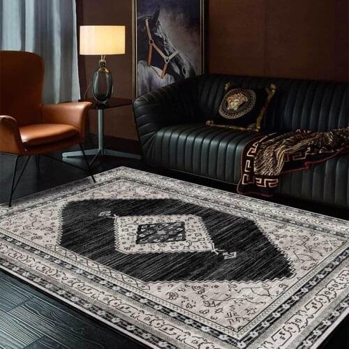 Retro Vintage Carpet Persian Carpet Living Room Bedroom Mat Anti-slip Area Carpet Absorbent Boho Carpet