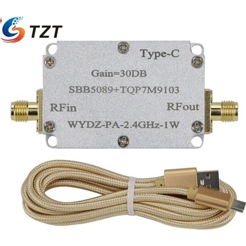 TZT SBB5089+TQP7M9103 Microwave Power Amplifier RF Power Amplifier Module 30DB WYDZ-PA-2.4GHz-1W