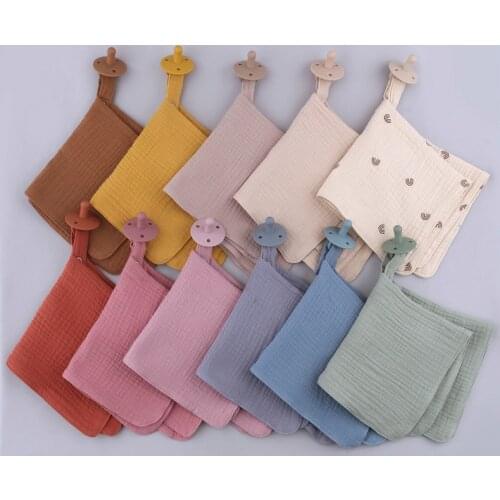 Baby Bibs Square Feeding Solid Food Saliva Towel Newborn Cloth Bib And BPA Free Nipple Chew Pacifier Boys Girls Stuff