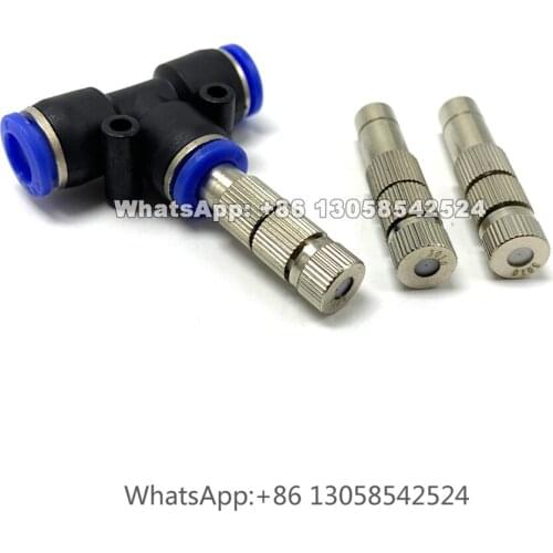 Low Pressure 8mm Slip Lock Fog Misting Nozzle, Mist Cooling Nozzle, Drip-proof Humidifying Spray Nozzle