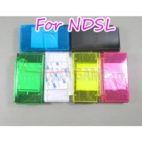 1set Clear Full Housing with buttons kit for NDSL Case Shell full set Replacement Housing Shell Case Cover For Nintend DS Lite