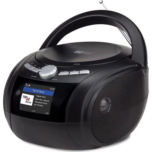 Portable Stereo CD Boombox Internet Radio FM Radio CD Player with USB Playback, Bluetooth Playback, Aux Input US Plug