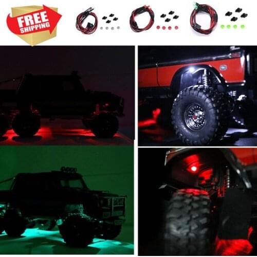 RC Radio control car TRX4 TRX6 Wheel eyebrow led lights decorative option upgrade parts