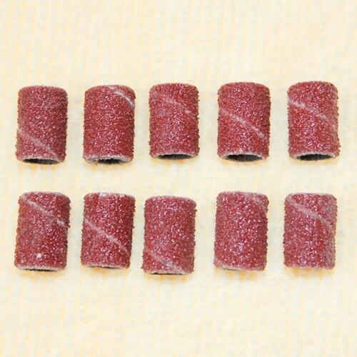 30pcs Beauty Care, Nail Art, Manicure, Pedicure, Wood, Jewelry, Stone, Mould Polishing Tools Sanding Bands 80# Grit for Dremel