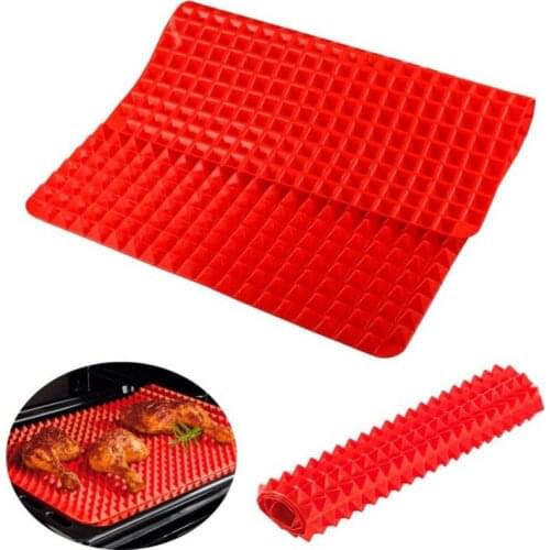 Silicone Baking Mat Pad Pyramid Shape Nonstick BBQ Pan Bakeware Moulds Microwave Oven Baking Tray Sheet Kitchen Baking Tools
