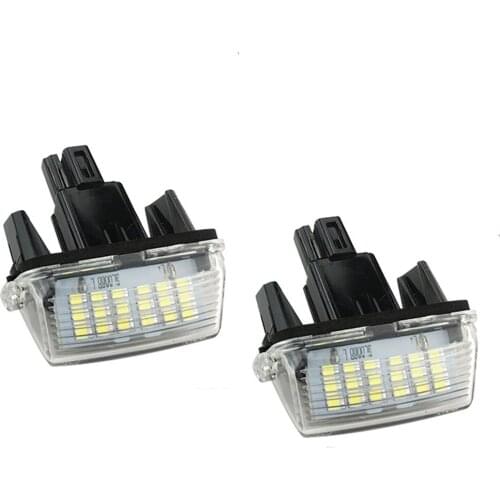 2pcs/set License Plate Light Lamp Housing Parking Light Car Modification Part For Toyota Camry YARIS For VIOS Avensis