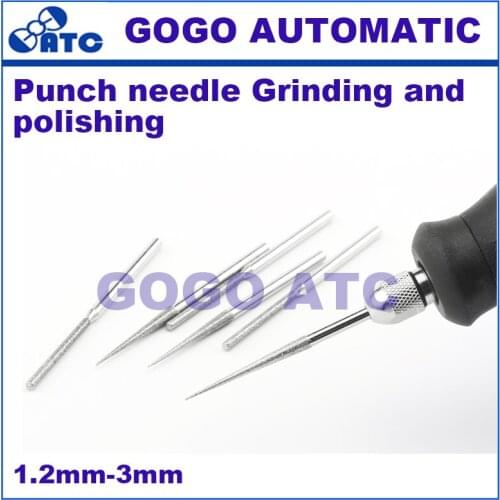 5 PCS Emery grinding elongate 3mm diamond grinding head grinding jade agate emerald polishing puncturing needle