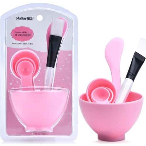 6Pcs Women Beauty Face Mask DIY Bowl Tool Kit Girls Facial Skin Care Mask Mixing Tool Cosmetics Mask Brush Spoon Stick Kit