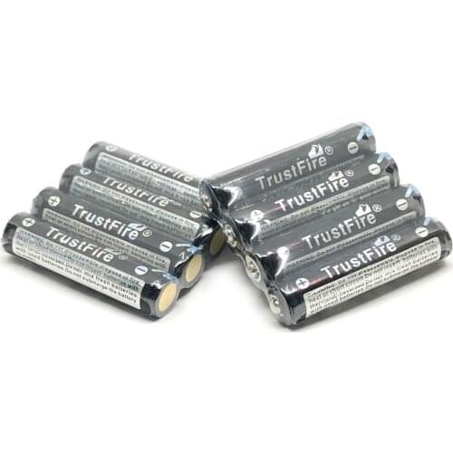 6pcs/lot TrustFire 10440 3.7V 600mAh Rechargeable Battery Lithium Batteries with PCB Protection Diver Board For Toys headlamps