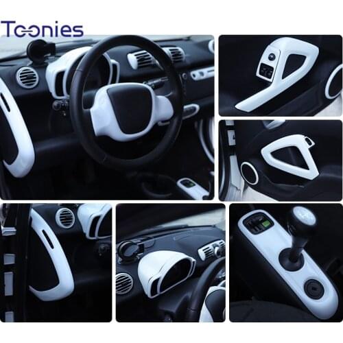 ABS Plastic Car Interior Sticker Decorative Cover For Old Mercedes-Benz Smart 451 Fortwo Car Interior Modification Accessories