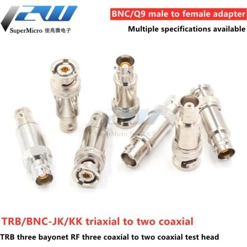 TRB three bayonet adapter BNC/Q9 male to female radio frequency triaxial to two coaxial BNC test head 1533B