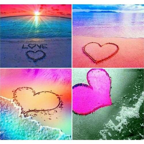 Great 5d diamond painting full round heart diamond mosaic sale love diamond embroidery love heart gift for home decoration home