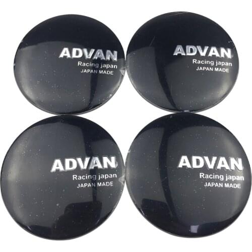 Car Accessories Car Wheel Center Hub Cap Cover Sticker For ADVAN Emblem JDM Tires Decal For BMW E46 E90 Honda Civic Suzuki Sx4