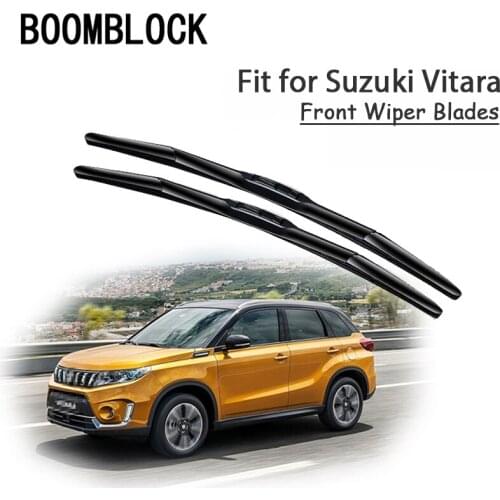 BOOMBLOCK 2PCS High Quality Front Windshield Wiper Blades For Suzuki Vitara 2018 2017 2016 2015 Accessories