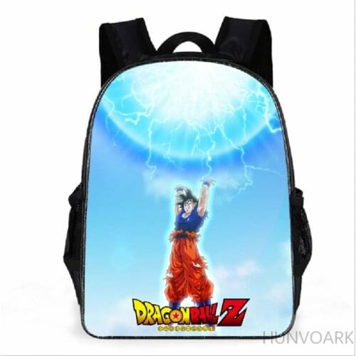 11/13/16 Inch Anime GOKU 3D Print Children School Bags Orthopedic Backpack Kids School Boys Girls Mochila