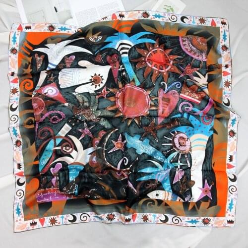 ELEGANT HANDMADE BRAND 100%Twill Silk Scarf TWIC-49932