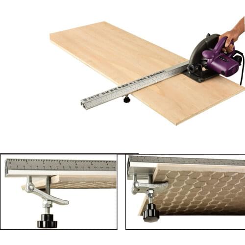 Electric Circular Saw Cutting Machine Guide Foot Ruler Guide 3in 1 45 Degrees Chamfer Fixture Angle Cutting Helper Tool