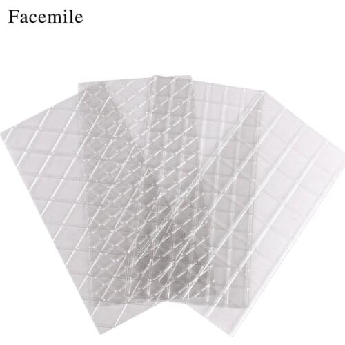 Facemile 4PCS/Set 2 Styles Sugarcraft Transparent Texture Mat Cake Border Decorating Tools Cake Mold Bakeware Fondant Texture