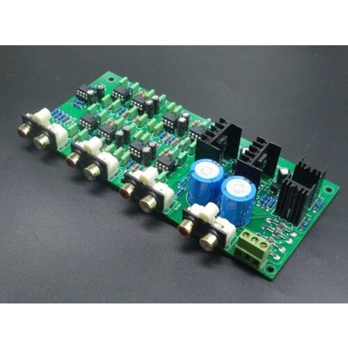 Hifi Remote Control Electronic Crossover Linkwitz Riley Crossover Core 3 Way Electric Preamp 310HZ 3.1KHZ -24dB Oct OP NE5532