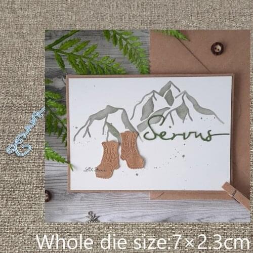 XLDesign Craft Metal stencil mold Cutting Dies German servus decoration scrapbook die cuts Album Paper Card Craft Embossing