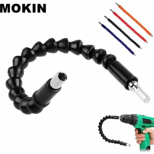 MOKIN 1/4''/6.35mm Flexible Shaft Drill Bit 295mm Connect Extention Screwdriver Bits Holder Rod Power Tool Accessories